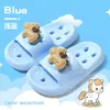 Pantuflas de Verano Antideslizantes Huecas de Secado Rápido de Dibujos Animados de Eva para Niños, para Uso en el Baño de Niñas