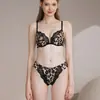 Conjunto de Sujetador Francés de Cierre Frontal con Hermoso Encaje en la Espalda - Parte Superior Delgada, Parte Inferior Gruesa, Puro Deseo, Hace que los Pechos Pequeños se Vean Más Grandes, Conjunto de Lencería Sexy Anti-Caída