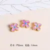 Liga Antiga Sino de Lótus com Gota de Óleo Nó Chinês Pingente Pingente Colar Pulseira DIY Feito à Mão Pingente de Joia