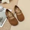 Versátiles Zapatos de Primavera y Otoño Estilo Coreano Retro para Viajar Suela Suave 2026 Boca Baja Zapatos Individuales para Mujer Cómodos Planos Zapatos de Abuela