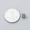 Nuevos accesorios de plata S925, cuentas espaciadoras vintage de plata tailandesa, cuentas de barril con agujero grande, pulsera de accesorios al por mayor