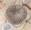 Almohada de Calabaza Estilo Escandinavo Cojín Redondo Cojín Lumbar Sala de Estar Sofá B&B Rueda Decorativa Cojín Futón