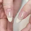Explosiones de TikTok Uñas Postizas Sentido Avanzado Cadena de Cuentas Mariposa Parche de Uñas Hecho a Mano Temperamento Dulce Uñas Postizas