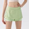 Ropa de Yoga para Mujer Verano Nuevo Tops Deportivos de Manga Corta para Entrenamiento de Pilates Correr Matutino Shorts de Secado Rápido Traje de Fitness