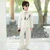 Novo Traje Tang Estilo Chinês para Meninos Outono/Inverno Novo Estilo Tendência Nacional Conjunto de Traje para Festa de Pagem, Apresentador, MC