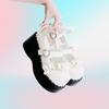 Estilo Lolita de Menina Fofa Sola Grossa Sapatos de Couro Pequenos Macios 2025 Novo Estilo Diário Versátil Sapatos Mary Jane Doces