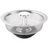 Cubierta de red de drenaje de piso para tubería de alcantarillado de basura universal para fregadero de cocina, cubierta de filtro a prueba de olores, cubierta de filtro de fregadero de acero inoxidable