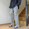 Jeans Lavados Vintage Pantalones Holgados de Primavera para Hombre Pantalones Casuales para Niño