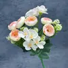 Manojo Simulado de Brotes de Rosa Té Casa Decoración Rosas Hechas a Mano Disposición Escena de Boda Transfronterizo Adornos de Flores Artificiales Venta al Por Mayor