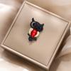 Broche de moda transfronterizo con forma de animal, golondrina, búho de diamantes, elegante ramillete de pájaro, alfiler de alta gama al por mayor