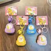 Llavero Original Autorizado Pato Amarillo Vitalidad Colgante para Mochila Estudiantil Llavero de Coche Juguete Regalo Pequeño Venta al por Mayor