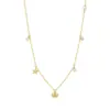 Conjunto de colar e pulseira com tema oceânico, concha, estrela-do-mar, pérola, best-seller transfronteiriço, joias de prata da moda, únicas, versáteis, atacado