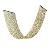 Colgante de techo de onda con lentejuelas de cristal acrílico estilo coreano para fondo de escenario de boda y cortina de cuentas arqueada para salón de banquetes