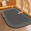 Temu Tapete de Chão Simples de Cor Sólida de Lama Diatomácea para Banheiro Vaso Sanitário Absorvente de Água Secagem Rápida Antiderrapante Tapete para Pés Tapete de Entrada