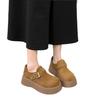 Novos Sapatos Birkenstock com Plataforma de Solado Grosso para Mulheres 2025 Outono Retro Sapatos para Dedão Grande Popular Versátil Mocassins Slip-On