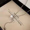 Cadena de Suéter con Borlas de Lujo Ligero Otoño e Invierno Nicho Corazón de Saturno Collar Largo Combinación para Suéter Accesorios No Contrastantes