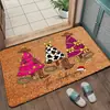 Nueva alfombrilla de Navidad transfronteriza para decoración de entrada de casa, resistente a la suciedad, duradera, fácil de limpiar, felpudo de entrada