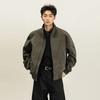 Jaqueta Coach de Estilo Americano para Homens e Mulheres, Gola Alta Tripla Prova, Workwear Retro para Exterior, Jaqueta de Voo Ma1 Top da Moda