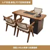 Nova Mesa de Chá de Madeira Maciça Chinesa Pequena para Apartamento Uso Doméstico Mesa de Preparo de Chá de Madeira Maciça Moderna Simples para Escritório Lazer Varanda Mesa de Chá