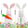 Nuevo conejo de Pascua transfronterizo muñeco de pie muñeco lindo decoración de fiesta navideña decoraciones para el hogar