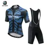 Xintown Camisa de Ciclismo de Manga Curta Verão Lobo Noturno Roupas de Ciclismo Novas Calças Conjunto de Camisa de Ciclismo com Bretelles Verão