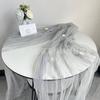 Amazon Cross-border Table Runner Malha Plissada Tule Queijo Pano Country Gaze Queijo Pano De Mesa Caminho De Mesa Toalha De Mesa Fábrica