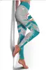 Leggings con Estampado de Equipos de Fútbol Europeos y Americanos con Efecto Brillante y Ligera Elasticidad para Leggings de Fitness Ajustados para Mujer