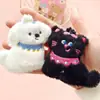 Fofo Desenho Animado Pelúcia Pequeno Animal Boneca Acessórios Cachorrinho Gato Urso Coelho Bolsa Broche Boneca Original