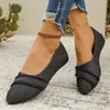 Zapatos de Salón Individuales de Gran Tamaño Transfronterizos, Nuevos Estilos de Primavera y Verano, Zapatos Individuales Planos sin Cordones de Punta Fina y Poco Profundos, Zapatos Individuales de Moda y Cómodos para Mujer