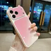 Adecuado para Apple 18 PRO MAX, con una linda funda para teléfono con orejas de gato y diseño degradado, iPhone 17 con una ventana de visualización grande y una funda protectora creativa para iPhone 16