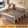 Cama plegable de alquiler del fabricante para la pausa del almuerzo, Camas de campaña plegables con 60% de descuento, Cama doméstica con estructura de hierro, Cama individual plegable portátil doble