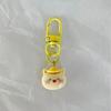 Cartoon pequeno animal chaveiro bonito mini chave pingente estudante mochila acessórios pingente namoradas pequeno presente