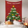 Navidad 2022 Nuevo Tapiz Atmósfera Decorativo Tela de Pared Guardería Papá Noel Tela Colgante Tela de Fondo