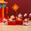 Ornamento Criativo de Mesa Estilo Chinês da Sorte, Estrelas da Fortuna Vêm para Minha Casa Caixa Surpresa Desenho Animado Brinquedo Tendência Figuras, Decoração de Presente de Inauguração