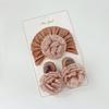 Sombrero de Bebé Primavera Verano Set de Calcetines Delgados 0-12 Meses Bebé Recién Nacido Elegante Princesa Flor de Gasa Sombrero Indio
