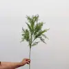 Hierba artificial neblinosa con escarcha, follaje de estilo natural, decoración del hogar, arreglos florales, decoración suave, plantas verdes al por mayor