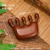 Pente de Massagem Pequeno de Sândalo para Massagem nos Meridianos da Cabeça, Raspagem do Couro Cabeludo, Bastão de Massagem para Pontos de Acupuntura, Cuidados com o Cabelo