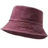 Sombrero de pescador fino lavado para mujer, primavera y verano, estilo japonés, marca de moda, retro, combinable, simple, protector solar, sombrero de lavabo de mezclilla.