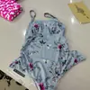 Traje de baño de una pieza transfronterizo de estilo nuevo europeo y americano para mujeres embarazadas, estampado, sexy, ajustado, adelgazante, bikini al por mayor
