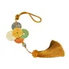 Nuevo Colgante de Cinco Colores del Dios de la Riqueza para Coche, Regalo para Atraer Riqueza, Ojo del Dios de la Riqueza Metal Flor de Ciruelo Dinero Colgante Decoración Interior de Coche