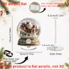 Adornos giratorios acrílicos 2D con forma de manzana de cristal de Papá Noel y muñeco de nieve, los más vendidos transfronterizos de Navidad, regalos decorativos