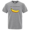 Camiseta informal de manga corta con estampado DOLCE AND BANANA, novedad de comercio exterior, cuello redondo