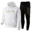 Sudadera con capucha informal para hombre y mujer 2025, conjunto, chaqueta con capucha de marca estampada de moda, forrada de forro polar, Otoño e Invierno