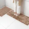 Alfombrilla de Cocina Resistente a Manchas de Chenilla de Seda Brillante, Felpudo para Puerta de Baño, Felpudo de Secado Rápido, Alfombra Antideslizante para Entrada de Baño