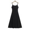 Vestido Puro Deseo con Almohadillas en el Pecho Espalda Descubierta Estilo Vacaciones Sexy Cintura Vestido de Verano para Mujer Playa Vestido Largo