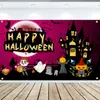 Amazon Nuevo Banner de Halloween Decoración de Fiesta del Festival Fantasma Cortina de Puerta Bandera Tela de Fondo para Bandera Se Puede Hacer
