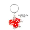 Amazon Transfronterizo Modelo Nuevo Dados de Billar No. 8 Llavero de Billar Colgante Cadena Decorativa Cadena Versátil para Bolso