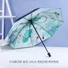 Estilo Tradicional Novo Estilo Chinês Dobrável Manual Totalmente Automático Cinco Dobras Uso Duplo Guarda-chuva de Sol e Chuva para Mulheres, Guarda-sol, Logotipo Personalizado