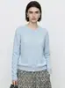 Nuevo Cárdigan Casual de Lana con Cuello Redondo Tejido de Punto de Manga Larga para Otoño/Invierno 2026 Ropa de Punto para Mujer Top Holgado de Color Sólido