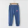 Calça Infantil JQ Jingqi Outono Nova Calça Jogger Casual Repelente de Mosquitos Unissex Bebê Algodão Roupa Infantil Calça Longa